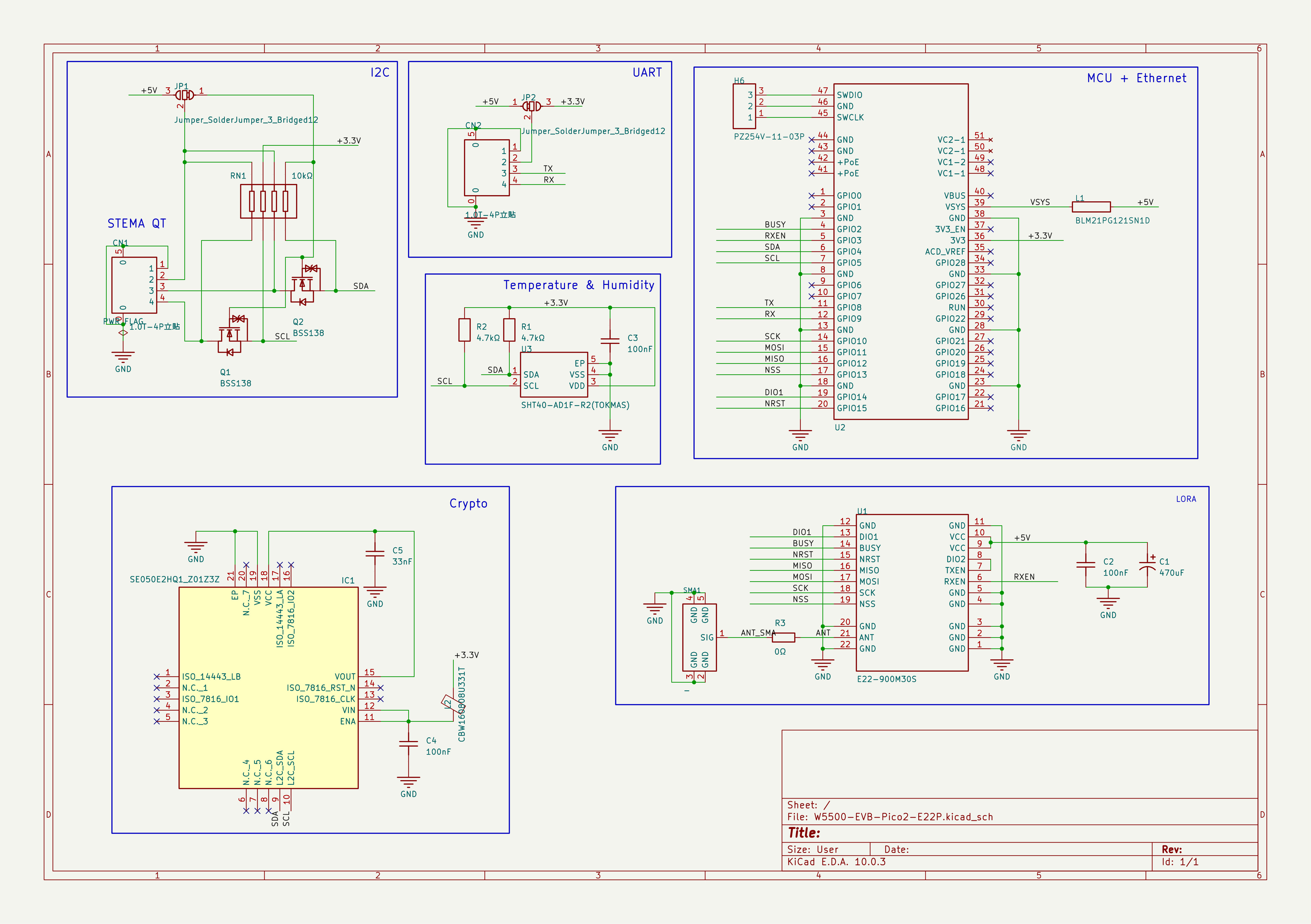 Schematic WIZnet W5500-EVB-Pico2 E22P