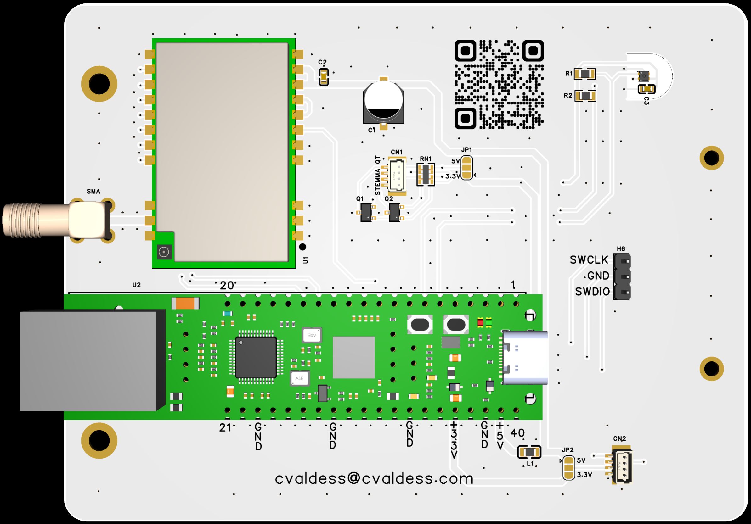 PCB 3D Render