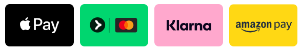 Accepted payment methods: Apple Pay, Klarna, Amazon Pay and card payments